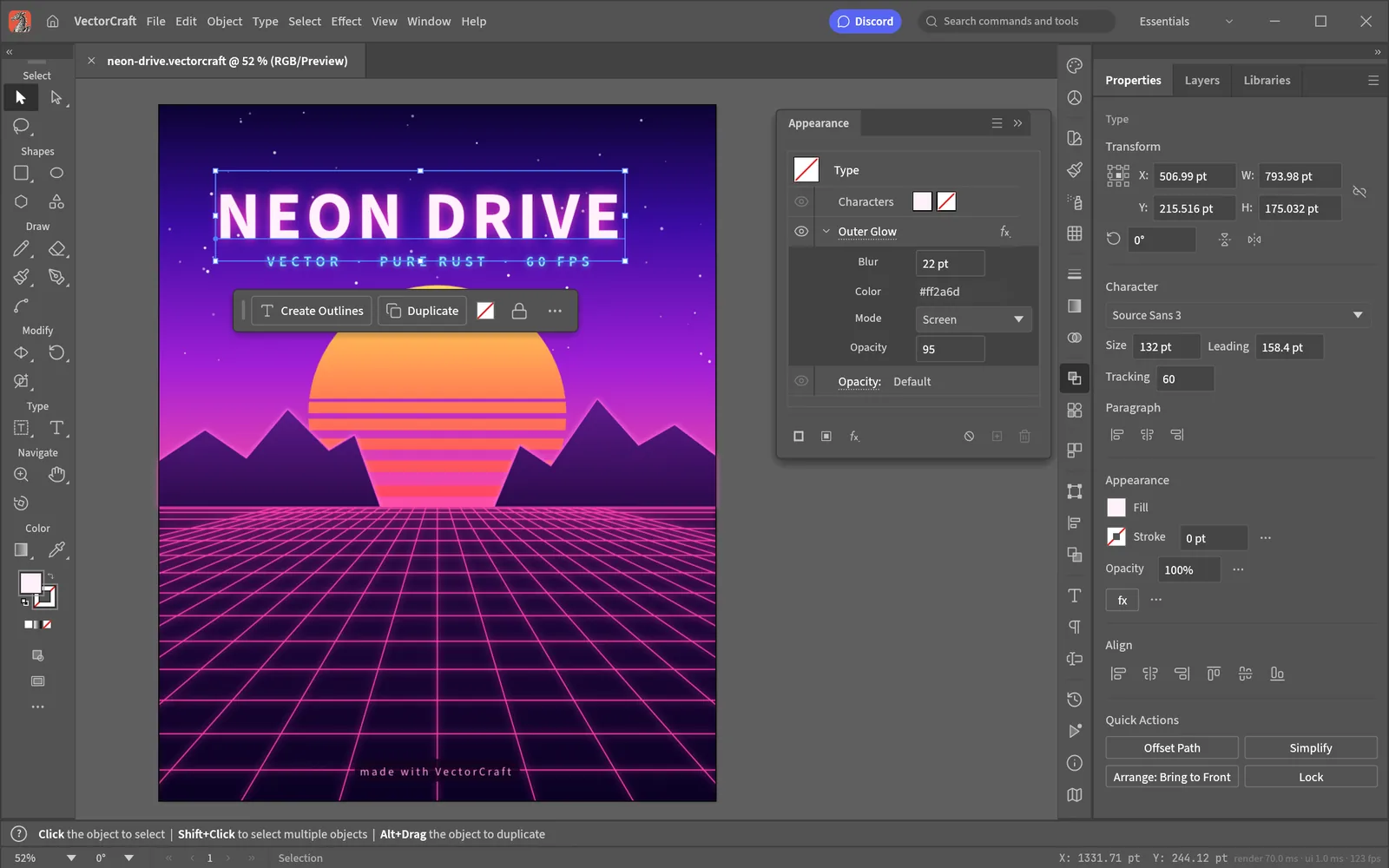 VectorCraft screenshot 1